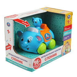 Музыкальная каталка слоник Шаинский музыка Умка в кор.2*36штB1629512-R1