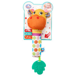 Текстильная игрушка погремушка - пищалка Умка в кор.250шт UM-GF3-24