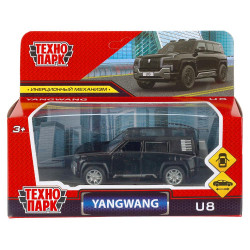 Машина металл yangwang u8 длина 10,5 см, инерц, черный, в кор. Технопарк в кор.2*36шт U8-11-BK