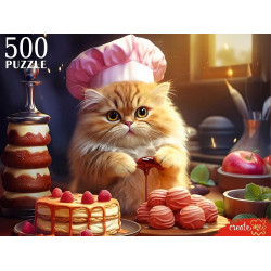 ПАЗЛЫ 500 элементов. КОТИК-ПЕКАРЬ (арт. П500-3063)
