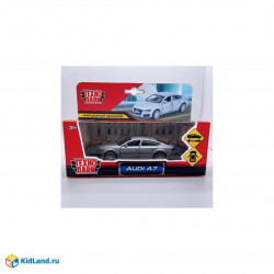 Машина металл AUDI a7 11 см, двери, инерция, серебристый,  кор. Технопарк в кор 67306 