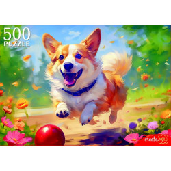 ПАЗЛЫ 500 элементов. ИГРИВЫЙ КОРГИ (арт. П500-0500)