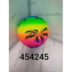 Мяч резиновый яркий с пальмой   23см  YE454245