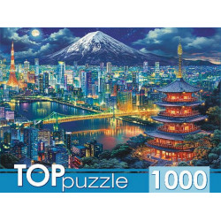 TOPpuzzle. ПАЗЛЫ 1000 элементов. Ночной Токио  (арт.Ф1000-9462)
