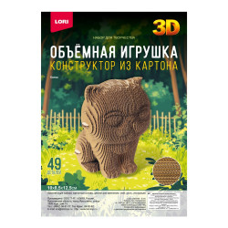 Конструктор из картона. Объёмная игрушка "Котик" Нг-002