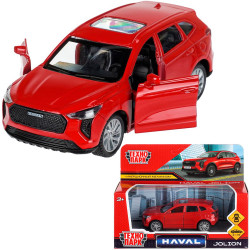 Машина металл haval jolion 10,5 см, двери, инерц. красный, кор. Технопарк  JOLION-11-RD