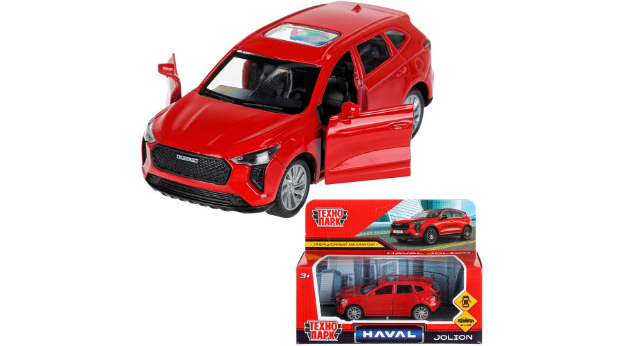 Машина металл haval jolion 10,5 см, двери, инерц. красный, кор. Технопарк  JOLION-11-RD