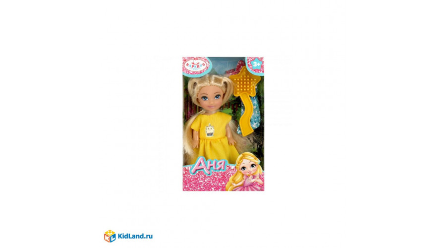 Кукла Аня 12 см, акс., кор КАРАПУЗ в кор.120шт ANNA-P1-BB