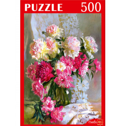 ПАЗЛЫ 500 элементов. С. ГОРЯЧЕВА ПИОНЫ (Арт. РУКП500-7124)
