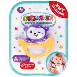 Погремушка обезьянка на блист. Умка в кор.2*84шт B2233175-R
