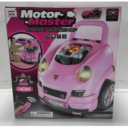 Набор Motor Master свет,звук 61 предм. 47*40*39 розовый 008-977