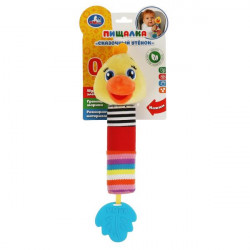 Текстильная игрушка погремушка-пищалка цыпленок Умка в кор.250шт RS-CH (250)