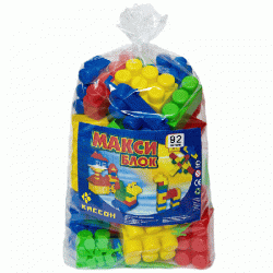 Кубики Макси Блок 92 в пакете 4-734