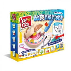 Масса для лепки Joy Doh, набор DENTIST SET - ЗУБАСТИК с золотыми зубами, 7 аксессуаров DENT-350 pot