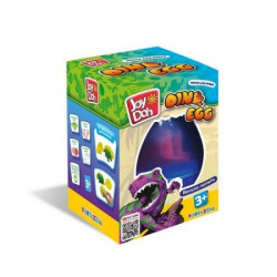 Масса для лепки Joy Doh, набор DINO EGG - ЯЙЦО ДИНОЗАВРА, 3D формы, 2 пакетика с тестомEGG-40 bag