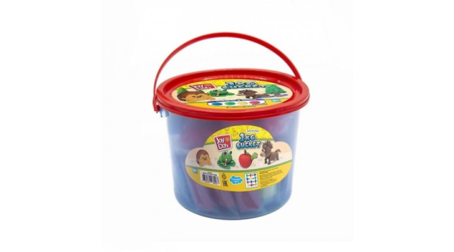 Масса для лепки Joy Doh, набор MEGA BUCKET - МЕГА БАНКА, 1 банка массой 1кг BAG-04/250 mega