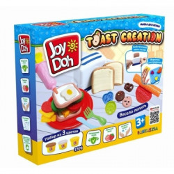 Масса для лепки Joy Doh, набор TOAST CREATION - ТОСТЕР, 15 аксессуаров TOST-150 pot