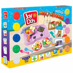 Масса для лепки Joy Doh,набор MEGA KITCHEN - МЕГА КУХНЯ, плита с конфорк,доп.пресс27акссKITC-560 pot