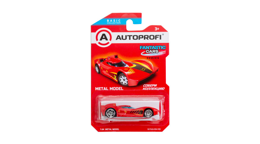 Машинка коллекционная 1:64, Серия FANTASTIC CARS, B/FAN-004, красный, 1/24/48