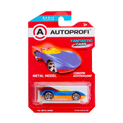Машинка коллекционная 1:64, Серия FANTASTIC CARS, B/FAN-008, синий/красный, 1/24/48