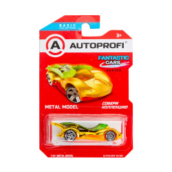 Машинка коллекционная 1:64, Серия FANTASTIC CARS, B/FAN-009, желт./зеленый, 1/24/48