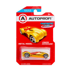 Машинка коллекционная 1:64, Серия FANTASTIC CARS, B/FAN-010, желтый/оранжевый, 1/24/48