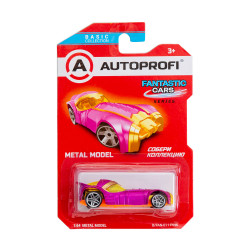 Машинка коллекционная 1:64, Серия FANTASTIC CARS, B/FAN-011, розовый, 1/24/48