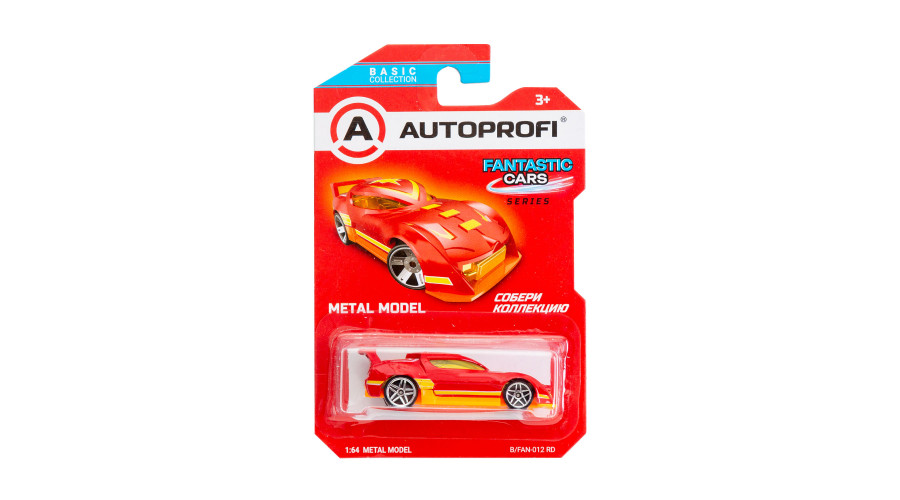 Машинка коллекционная 1:64, Серия FANTASTIC CARS, B/FAN-012, красный, 1/24/48