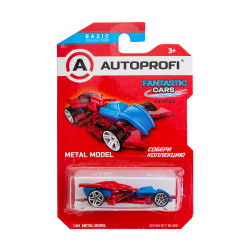 Машинка коллекционная 1:64, Серия FANTASTIC CARS, B/FAN-017, синий/красный, 1/24/48