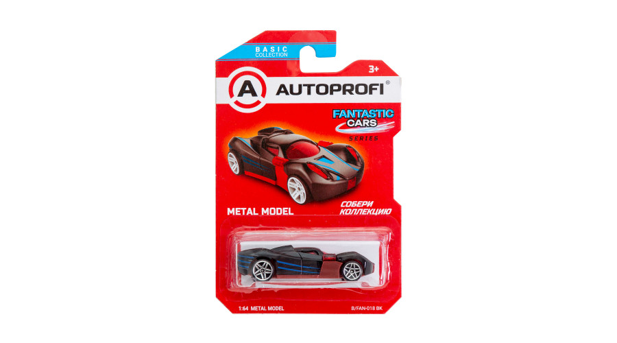 Машинка коллекционная 1:64, Серия FANTASTIC CARS, B/FAN-018, чёрный, 1/24/48