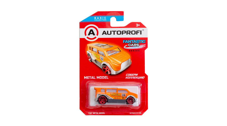 Машинка коллекционная 1:64, Серия FANTASTIC CARS, B/FAN-019, оранжевый, 1/24/48