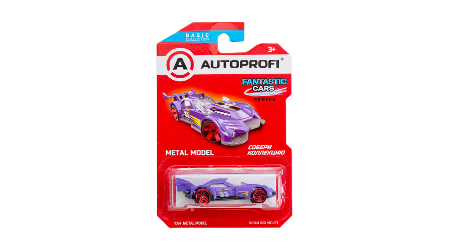 Машинка коллекционная 1:64, Серия FANTASTIC CARS, B/FAN-020, фиолетовый, 1/24/48