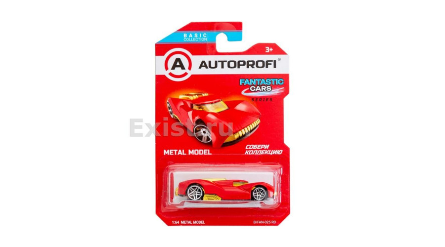 Машинка коллекционная 1:64, Серия FANTASTIC CARS, B/FAN-025, красный, 1/24/48