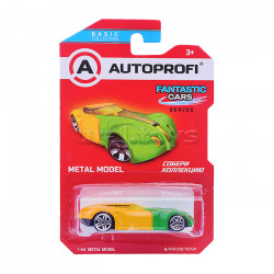 Машинка коллекционная 1:64, Серия FANTASTIC CARS, B/FAN-026, желт./зеленый, 1/24/48