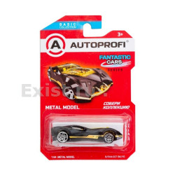 Машинка коллекционная 1:64, Серия FANTASTIC CARS, B/FAN-027, чёрн./жёлтый, 1/24/48