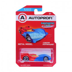 Машинка коллекционная 1:64, Серия FANTASTIC CARS, B/FAN-028, синий/красный, 1/24/48