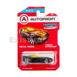 Машинка коллекционная 1:64, Серия FANTASTIC CARS, B/FAN-029, чёрн./жёлтый, 1/24/48