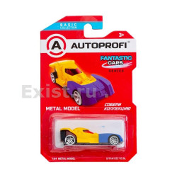 Машинка коллекционная 1:64, Серия FANTASTIC CARS, B/FAN-032, желт./синий, 1/24/48