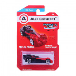 Машинка коллекционная 1:64, Серия FANTASTIC CARS, B/FAN-034, красн./чёрный, 1/24/48