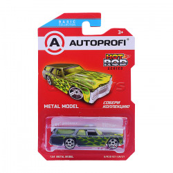 Машинка коллекционная 1:64, Серия HOT ROD CARS, B/ROD-001, зелён./серый, 1/24/48