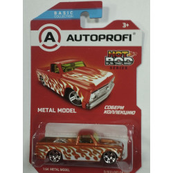 Машинка коллекционная 1:64, Серия HOT ROD CARS, B/ROD-002, оранжевый/белый, 1/24/48