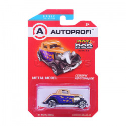 Машинка коллекционная 1:64, Серия HOT ROD CARS, B/ROD-005, коричневый/фиолетовый, 1/24/48