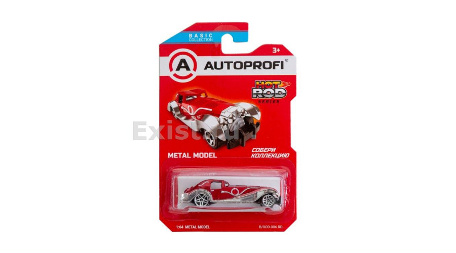 Машинка коллекционная 1:64, Серия HOT ROD CARS, B/ROD-006, красный, 1/24/48