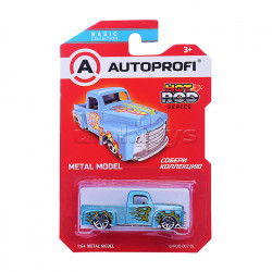 Машинка коллекционная 1:64, Серия HOT ROD CARS, B/ROD-007, синий, 1/24/48
