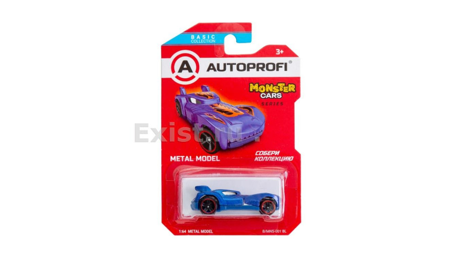 Машинка коллекционная 1:64, Серия MONSTER CARS, B/MNS-001, синий, 1/24/48