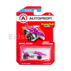 Машинка коллекционная 1:64, Серия MONSTER CARS, B/MNS-005, розовый, 1/24/48