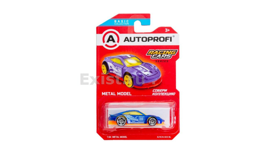 Машинка коллекционная 1:64, Серия RACING CARS, B/RCN-003, синий, 1/24/48