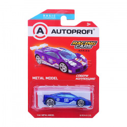 Машинка коллекционная 1:64, Серия RACING CARS, B/RCN-012, синий, 1/24/48