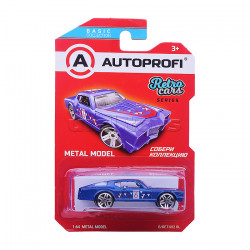 Машинка коллекционная 1:64, Серия RETRO CARS, B/RET-002, синий, 1/24/48