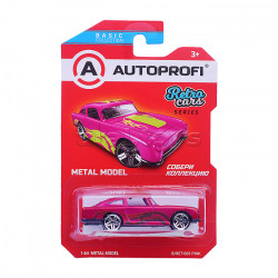 Машинка коллекционная 1:64, Серия RETRO CARS, B/RET-005, розовый, 1/24/48